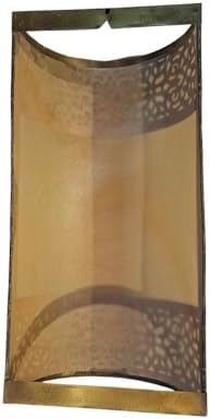Moroccan Brass Wall Lamp Sconce Home Decor, Handmade Lighting Copper Metal Lights Turkish Lamp, Ramadan Candle Lantern, Candle Holder, Indoor Outdoor, Patio, Porch, Shelf, Garden (Symmetry) - Image 4