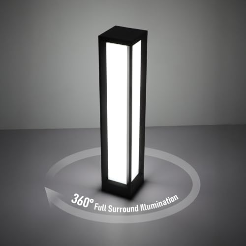 LEONLITE 5CCT 32" LED Bollard Pathway Lights Wired, 14W/19W/24W, 120V-277V - Image 4