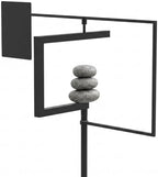 Decoroca Zen Metal Wind Spinner - Modern Kinetic Yard Sculpture Decor by Decoroca