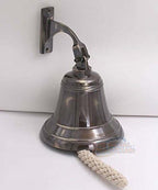 6" Solid Brass Bell Marine Wall Mounted Ship Nautical Bronze Finish Hanging Bell Perfect for Dinner, Indoor, Outdoor, School, Bar, Reception & Church By The Metal Magician - Image 6