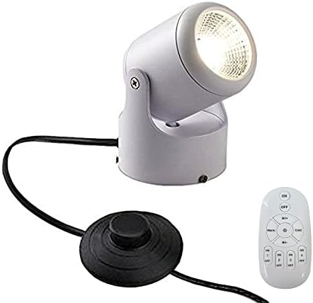 Kiven LED Smart Black Foot Pedal Push Switch Mini Accent uplight Color Changing Wall Light Stepless Dimming with Intelligent Remote Control for Living Room by Kiven