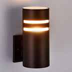rosykite Brown Outdoor Wall Sconce, Modern Patio Exterior Light Fixture by RosykiteBuyNow