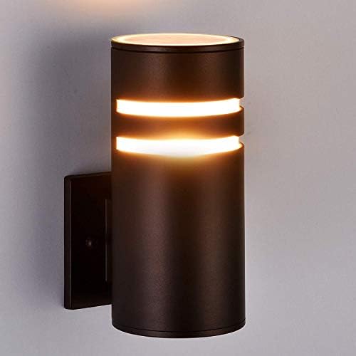 rosykite Brown Outdoor Wall Sconce, Modern Patio Exterior Light Fixture by RosykiteBuyNow