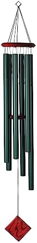 Woodstock Chimes Neptune Wind Chime for Outside 54" Large Evergreen, Deep Tone Sound for Outdoor Garden, Patio, Porch Decor, Encore Collection DCE54 by WoodstockChimes