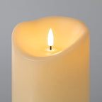 12" Tall Flameless Candles, Waterproof LED Pillar Candles with Remote Timer - Image 5