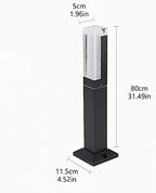 Outdoor Bollard Lights, Modern Square Pathway Lighting, Waterproof LED Landscape Area Light Fixture for Garden, Yard, Walkway, Driveway, Patio, Commercial & Residential 3000K - Image 7