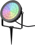 LGIDTECH FUTC03 RGB+CCT Outdoor 15W LED Landscape Garden Spotlight AC 100-240V,Color Changing,CCT Color Temperature Adjustable,Memory Function.No Plug by LGIDTECH