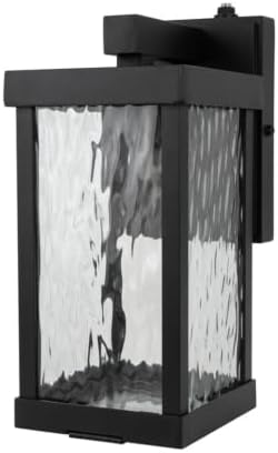 Dusk to Dawn,Outdoor Wall Lantern, Closed Bottom Matte Black, 11.5",1-Pack by Unknown