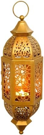 ordinarYone Moroccans Iron Candle Holders Hanging Candle Lamp With Intricate Cutout Design For Romantics Home Decors and Outdoor Use - Image 7