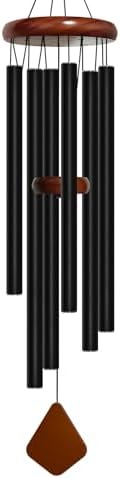 Bursvik 42" Deep Tone Wind Chimes - 6 Metal Tubes Rhombus Garden Patio Gift - Image 2