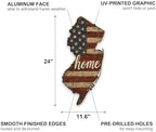 New Jersey Home State Shape Sign – Vintage Flag Wall Art - Image 2