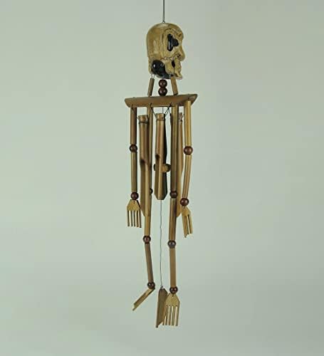 Bamboo Wood Skeleton Windchime - Image 3