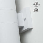 mirrea 18" Modern Outdoor Porch Light in 2 Lights, Matte White, 2 Pack - Image 4