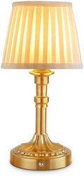 Mr.White Rechargeable Cordless Table Lamp with Fabric Shade, 5200mAh Battery Operated LED Table Light, for Restaurant Kitchen Patio Dinner Dining (Bronze) by Unknown