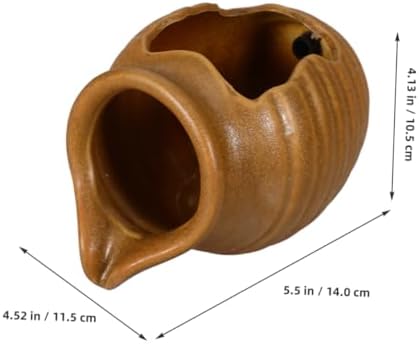 SOLUSTRE Ceramic Courtyard Waterfall Fountain Flowing Water Ornament Indoor Zen Decor for Living Room and Outdoor Landscape 1 Piece - Image 2