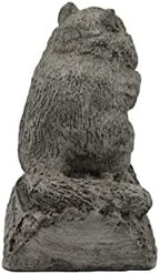 Solid Rock Stoneworks Chipmunk Stone Statue 5in Tall Pre Aged Color - Image 4