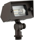 Amped Landscape Lighting 12V Flood Wall Wash Light with G4 Socket in Bronze Powder Coated Aluminum by EastGroveHome