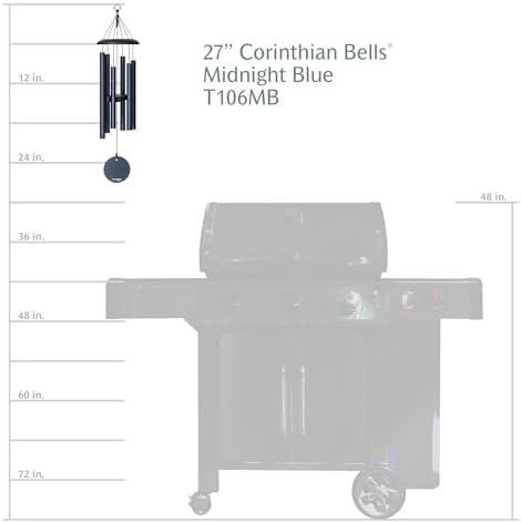 Corinthian Bells by Wind River - 27 inch Midnight Blue Wind Chime for Patio, Backyard, Garden, and Outdoor Decor (Aluminum Chime) Made in the USA - Image 6