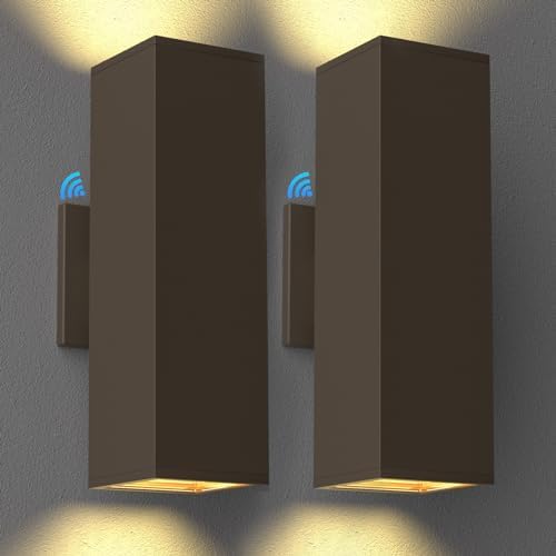 rosykite Outdoor Wall Lights with Photocell Sensor, Exterior Sconce by RosykiteBuyNow