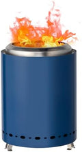 7.1 * 7.1 * 9.7in smokeless fire Pit Blue by Unknown