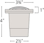 Hinkley Hardy Island Grill Top 12V Low Voltage Well Light, Cast Brass, Clear Glass, Includes Wiring Kit, Matte Bronze Finish - Image 3