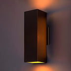 wowlite Bronze Outdoor Wall Sconce, Dusk to Dawn, 2700K Up & Down Lighting by wowlite