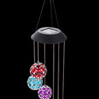 Alpine Corporation RGG648SLR 29" Tall Solar Hanging Gem Sphere Mobile with LED Light, Statement Décor for Lawn & Garden - Image 6
