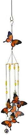 Red Carpet Studios Windchimes Butterfly Spiral Mobile Wind Chime, 30" Long, Monarch Orange by RedCarpetStudios