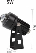 2pcs Led Spot Lights - Spotlight Led Beam Light, 5W Outdoor Wall Lamp Landscape Lighting, IP65 Waterproof LED Spotlight Narrow Beam Spotlight, for Garden, Courtyard(Red Light,5w(85-245v)) - Image 2