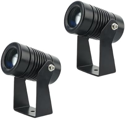 2PCS Led Beam Light - Rotation Spotligh, 24V/85-265V LED Beam Spotlight, Outdoor Building Exterior Wall Projector Lights, IP67 Waterproof Narrow Beam Spot Light (Color : White Light, Size : 5W(24V) by Unknown