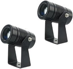 2PCS Led Beam Light - Rotation Spotligh, 24V/85-265V LED Beam Spotlight, Outdoor Building Exterior Wall Projector Lights, IP67 Waterproof Narrow Beam Spot Light (Color : Warm White, Size : 3W(24V)) by Unknown