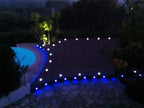 Low Voltage LED Deck Lighting Kit Stainless Steel 1W Waterproof Outdoor Yard Garden Decoration Lamps Landscape Pathway Patio Step Stairs LED In-ground Lights Black Border(20pcs,Blue) - Image 3