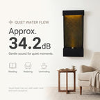 Bumilgar 35.43 in Indoor Outdoor Wall Mounted Waterfall Fountain Black - Image 4
