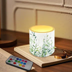 Green Leaves Flameless Candles Flickering Battery Operated 4 Pack Realistic LED Candles with Timer 12-Key Remote Control Decorative Lighting for Gardens Backyards Balconies 3" Dia - Image 3