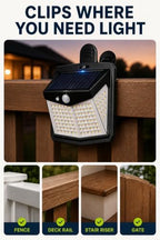 Clip-On Solar Lights Outdoor, Motion Sensor, No-Drill, 4 Pack - Image 4