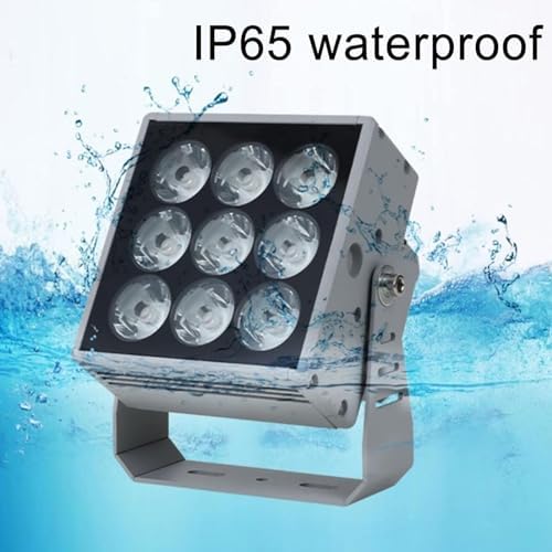 LED Beam Spotlight - 27W Long Distance Landscape Lights, IP65 Waterproof Outdoor Building Wall Washer, 110-230V Porch Beam Light, for Yard, Lawns, Wedding(Blue) - Image 5