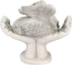 Design Toscano KY69909 in His Hands Cat Pet Grave Memorial Outdoor Garden Statue Monument, 15 inches wide, 12 inches tall, Handcast Polyresin, Antique Stone Finish - Image 4