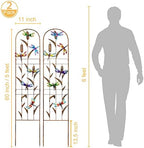 2 Pack Metal Garden Trellis for Climbing Plants - Image 2