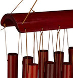Relaxdays Wind Chime Bamboo, Calm Sound Chimes with 12 Tubes, Hanging Decor - Image 7