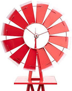 Garden Windmill - 8ft Decorative Metal Windmill with Weatherproof Powder Coating, Easy-Glide Spinner Blades, Heavy-Duty Ground Stake for Yard, Lawn, Farmhouse Decor, Red - Image 2