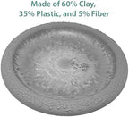 BIRDS AND BEYOND Bird Bath, Bowl Only - 19" Slate/Wine Fiber Clay Bird Bath Bowl, Lightweight 3.7lbs. - Image 4