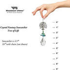 Woodstock Chimes Woodstock Rainbow Makers Collection, Crystal Fantasy, 4.5'' Tree of Life Crystal Fantasies Crystal Suncatchers for Outdoor, Patio, Home or Garden Décor (CFTL) - Image 4