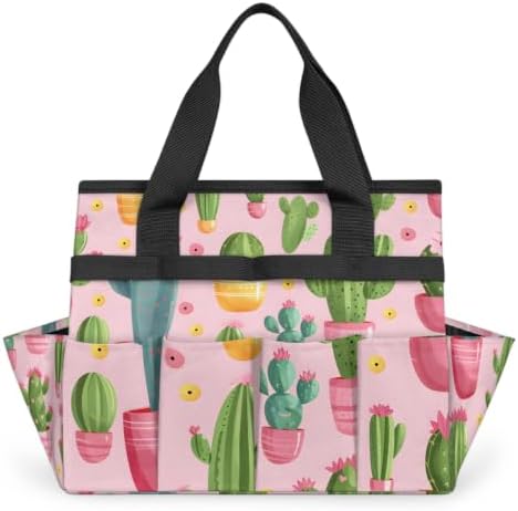 Cactus Cacti Garden Tool Bag with Hard Bottom and 10 Pockets by Unknown