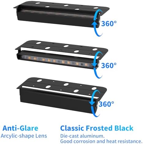 Black 4-Pack 7inch 3W 2700K Soft White Hardscpe Lighting - Image 6