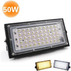 50W Led RGB Flood Light Lamp Ac 220 Outdoor Floodlights Ip66 Waterproof Reflector Led Spotlight Red Green Blue Garden Lighting for Court,Garden,Warehouse,Red Light - Image 2