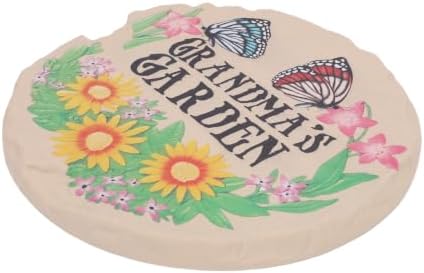 Resin Stepping Stones with Ground Stakes, Round Decorative for Lawn Patio - Image 2