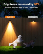 8 Pcs Decorative Sun Power Fence Lamp Outdoor Waterproof Warm White - Image 2