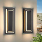 Dusk to Dawn Outdoor Wall Sconce,Outdoor Light Fixtures,16 in,24W by ZSMAIKU