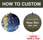 Personalized Wind Chimes Memorial Butterfly Mourn Theme Decor - Image 2