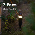 GOODSMANN Landscape Lighting 4PK Low Voltage Landscape Lighting 3W 60 Lumen LED Landscape Bollard Lights Outdoor 2700K Warm White Black with Cable Connectors Replaceable LED Bulbs - Image 5